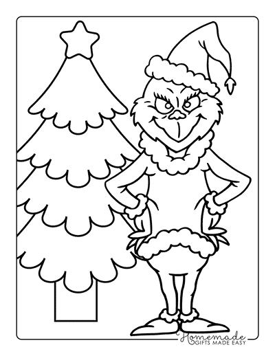 Grinch Coloring Pages Grinch Christmas Coloring Pages Grinch Outline