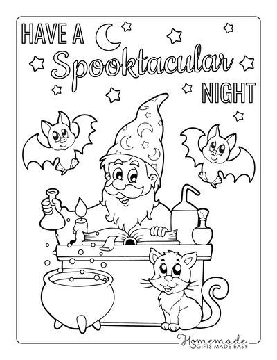 wizzard coloring pages