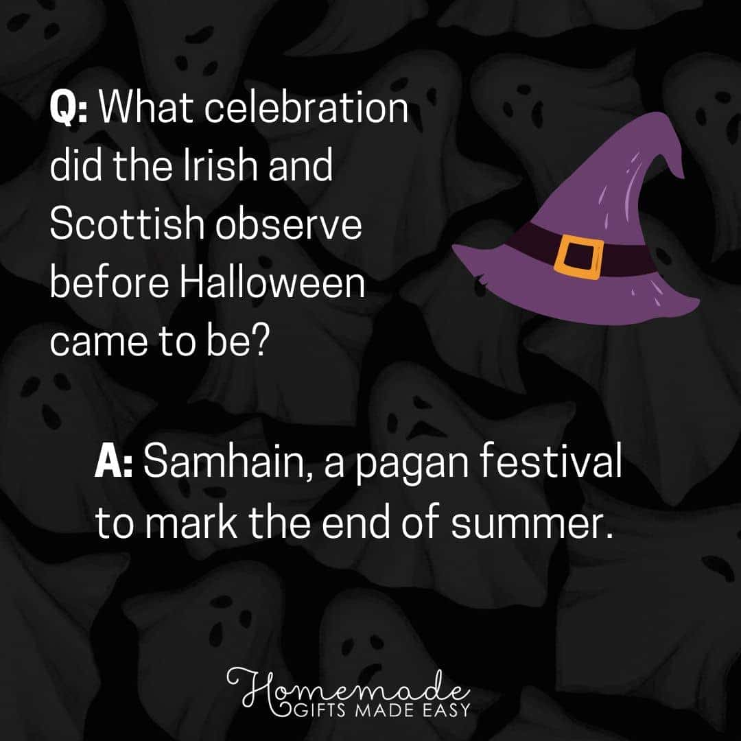 Halloween trivia Samhain day