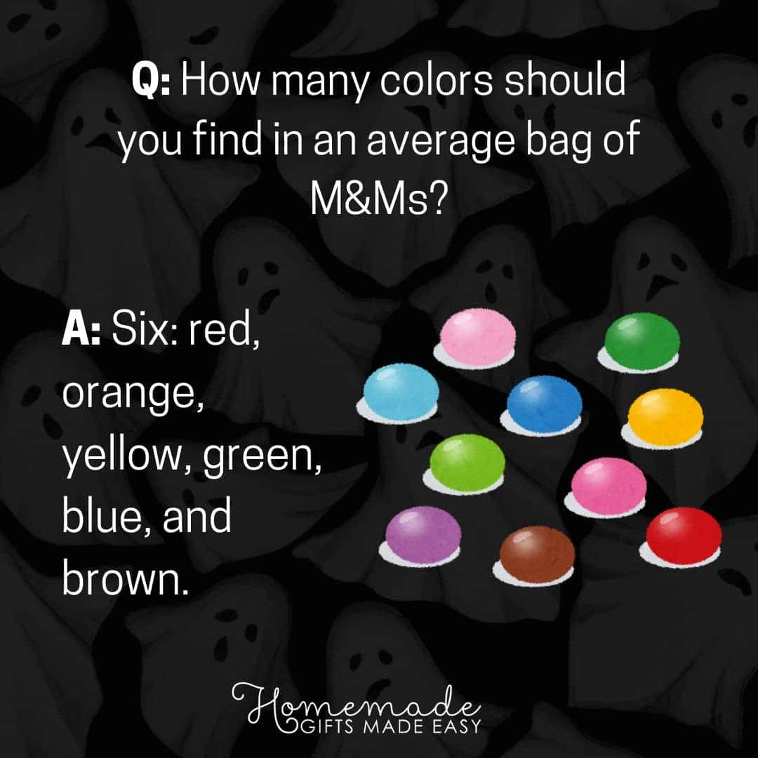 Halloween trivia How many colors of M&Ms?