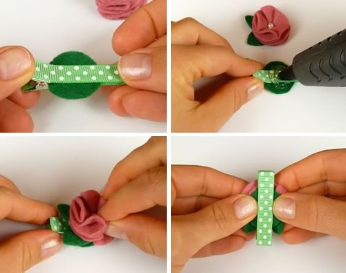decorated hair clips