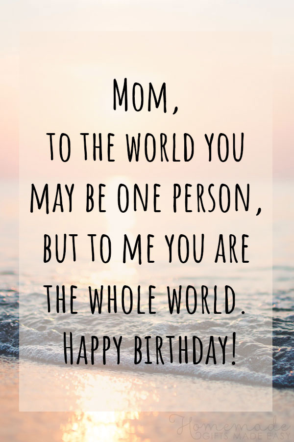 happy birthday message for mother