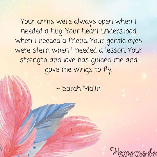 happy mothers day your strength and love has given me wings to fly