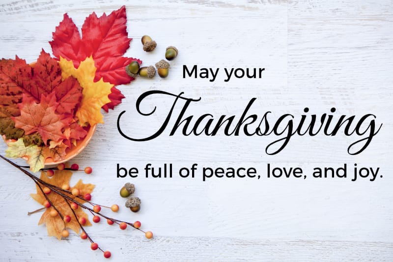 wishing you a happy thanksgiving