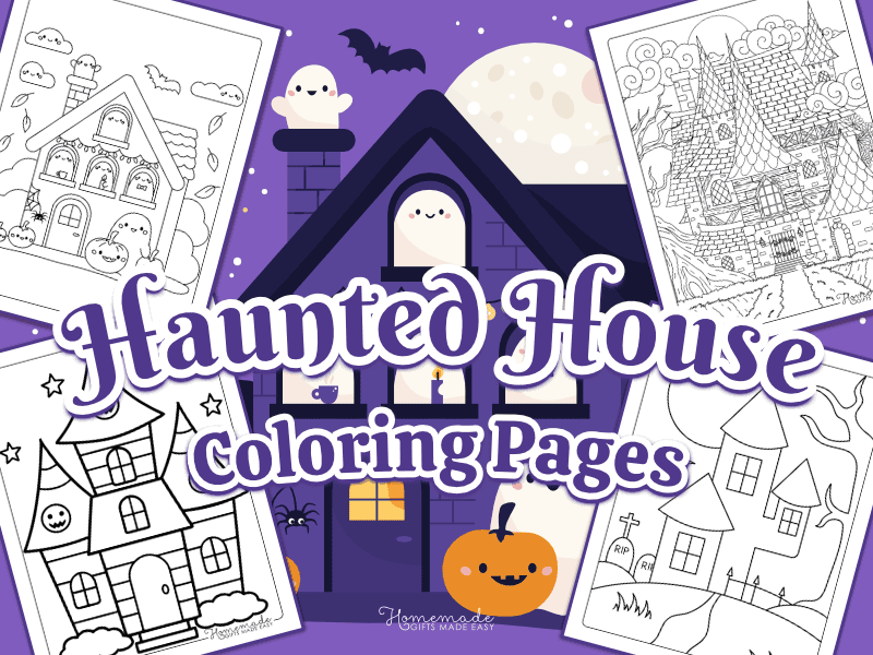 Haunted House Coloring Pages
