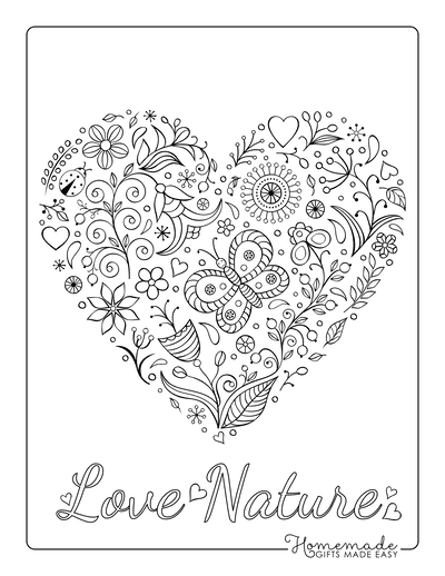 Lovely Heart Collection - Blank Heart Coloring Pages & Crafting Templates -  What Mommy Does