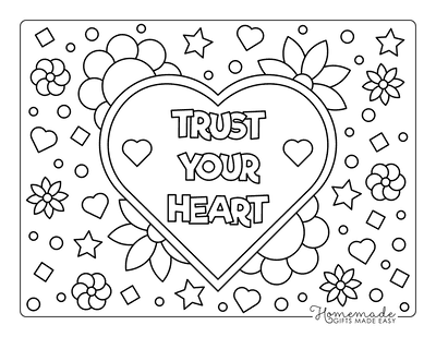 70 Best Heart Coloring Pages Free Printables For Kids Adults