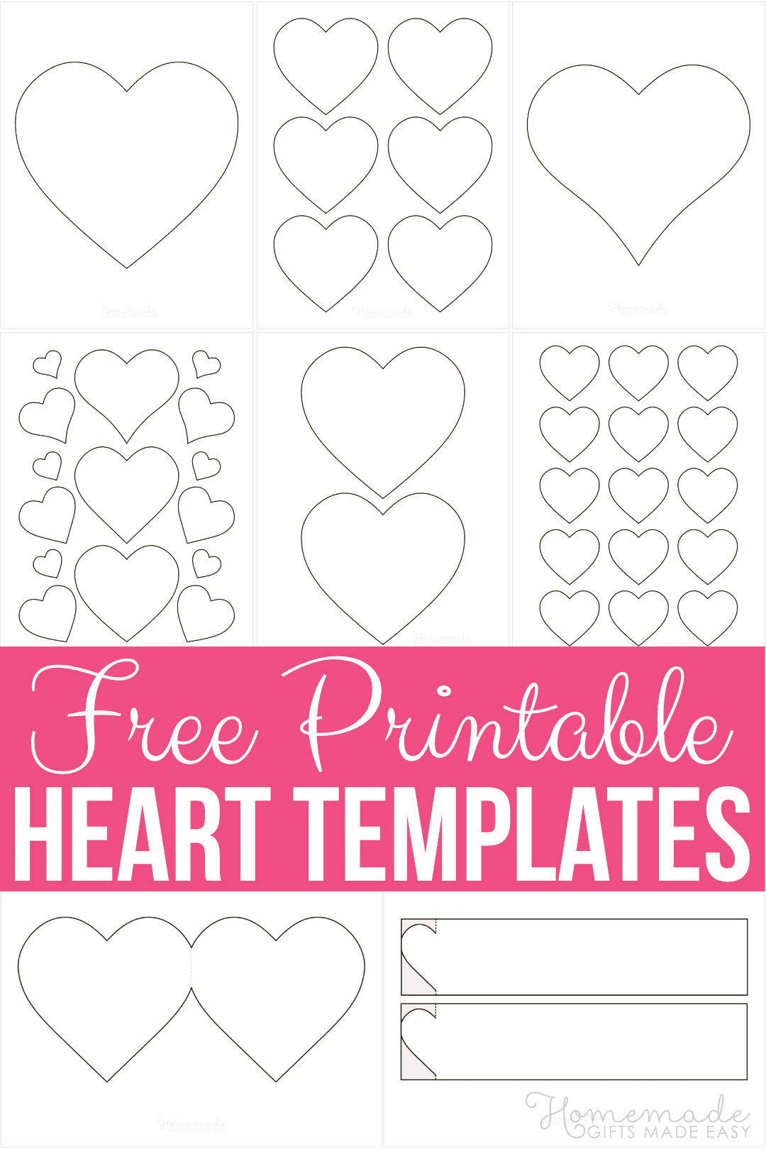 20 Free Printable Heart Templates, Patterns &