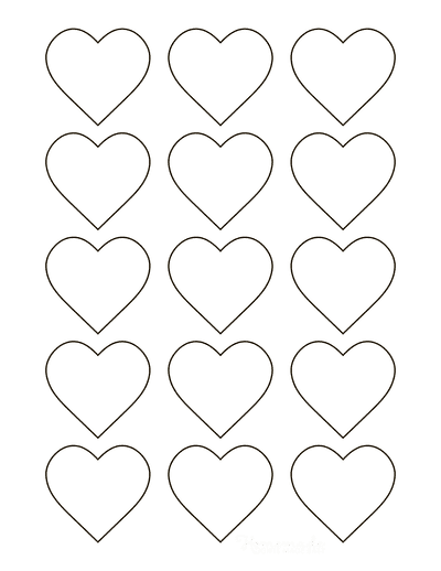 20 Free Printable Heart Templates, Patterns & Stencils