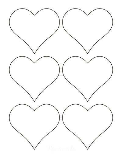Free Printable Small Heart Shape Templates – Simple Mom Project
