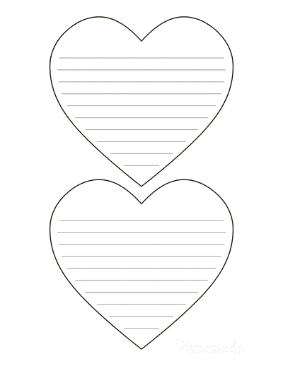 Printable Heart Shapes Cutouts
