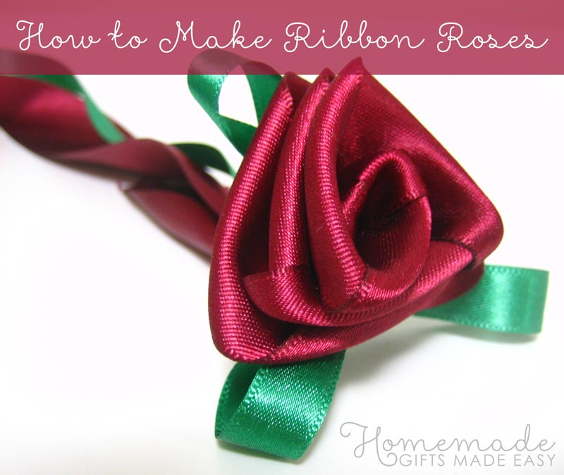 How to Make Ribbon Flowers / Roses - Video Tutorial