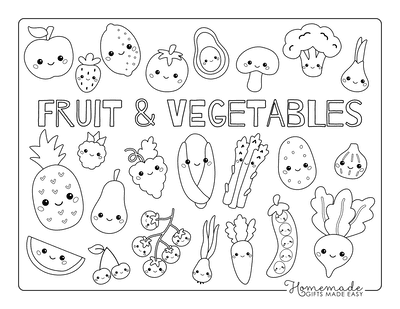 Fruit Coloring Pages (100% Free Printables)
