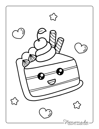 Cake Coloring Pages - Free & Printable!