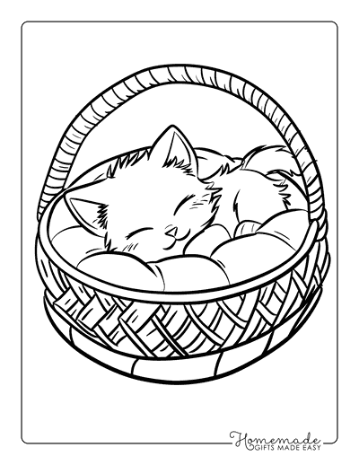 Free Kitten Coloring Pages for Kids & Adults (PDF Printables)