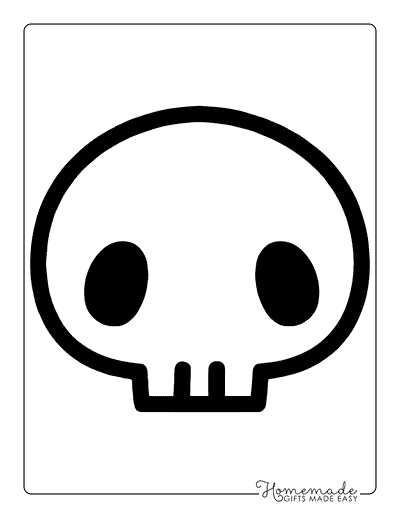 Kuromi Coloring Pages Easy Cute Kuromi Skull Outline