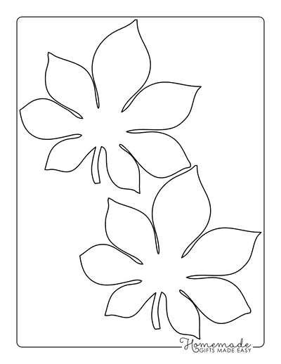 flower stem and leaf template