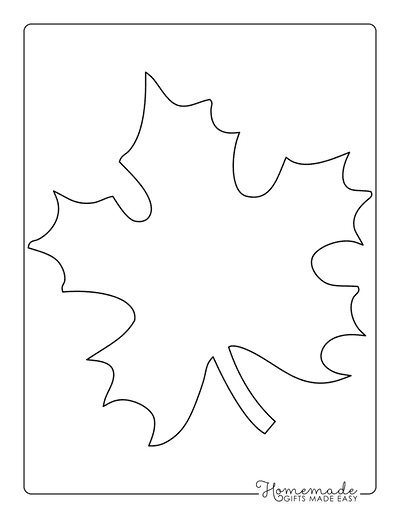 Leaf Template  Free Printable Leaf Outlines - One Little Project