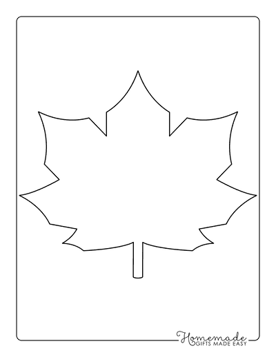 Printable Canadian Maple Leaf Template  Leaf template, Maple leaf  template, Leaf stencil