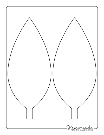 simple leaf template