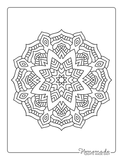 Coloring Page mandala - free printable coloring pages - Img 30834