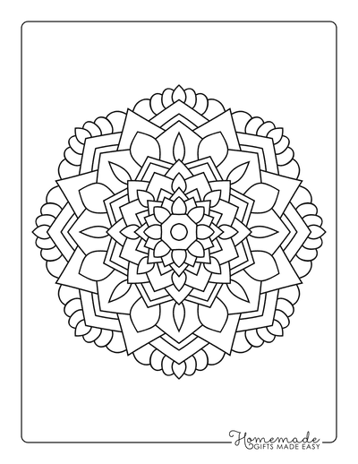 Color-In Mandala - coloring book images, Mandala Mindfulness