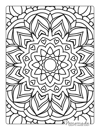 free mandala design coloring pages