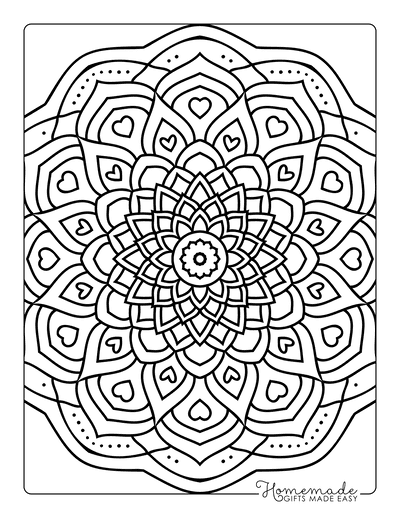 mandala coloring pages for beginners