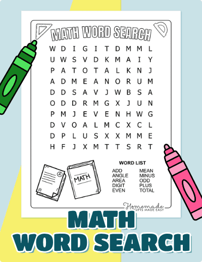 Math Word Search