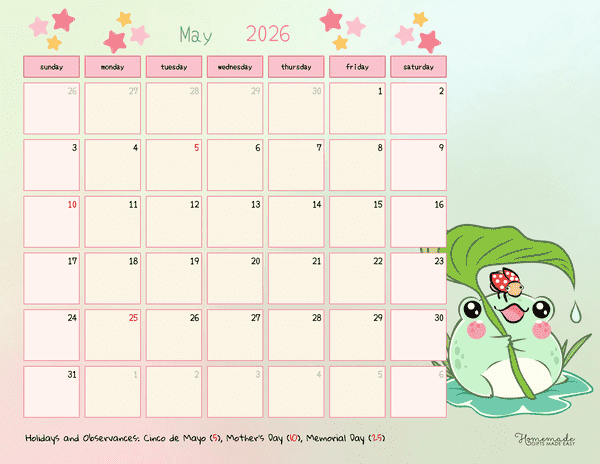 April Calendar