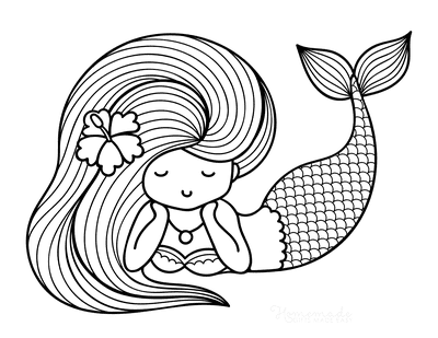 mermaid coloring pages to print out