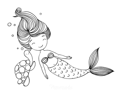 57 mermaid coloring pages  free printable pdfs