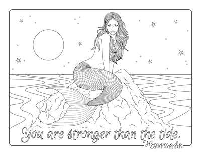 coloring pages of realistic mermaids