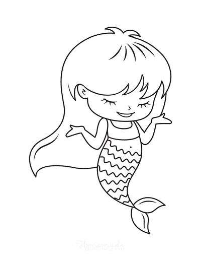 Free Printable Mermaid Coloring Pages