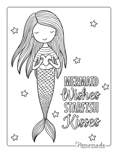 Mermaid Coloring Book : Easy and Fun Mermaid Coloring Pages for Kids