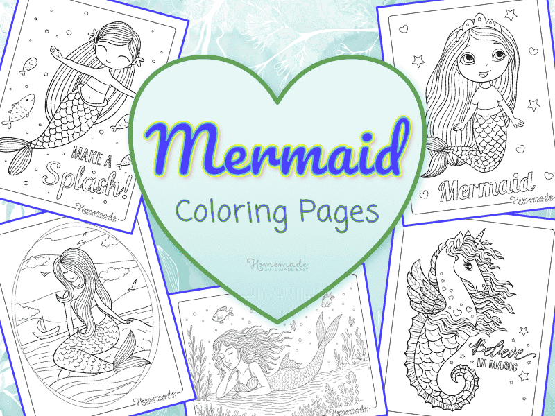 Mermaid Coloring Pages