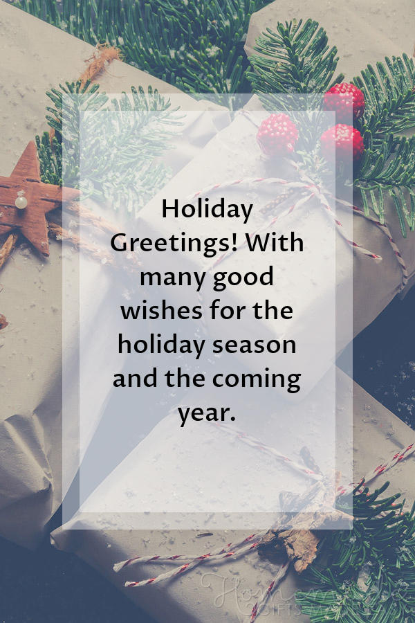 holiday greeting messages