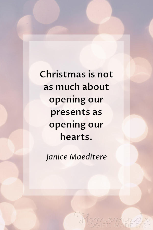 christmas quotes not about presents