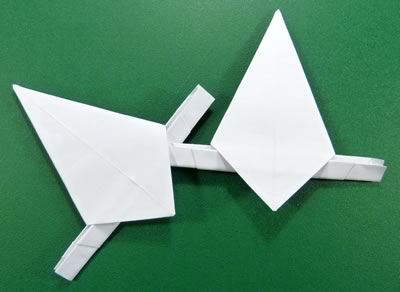 modular money origami star step 7b
