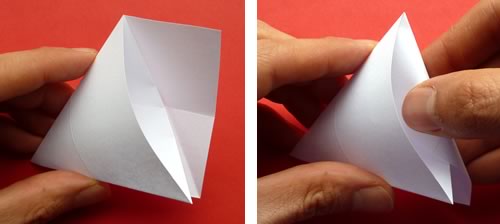 money origami star step 5