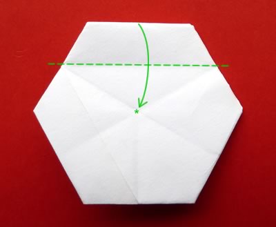 money origami star step 8