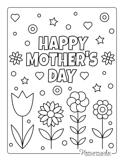 Mothers Day Coloring Pages