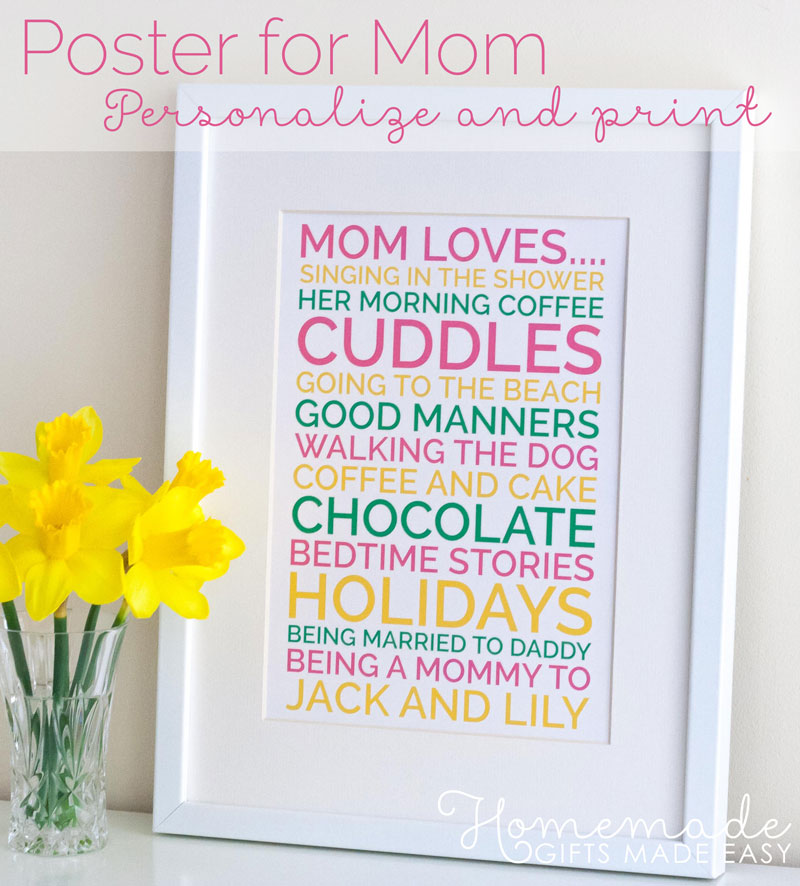 35 Creatively Thoughtful DIY Mother's Day Gifts
