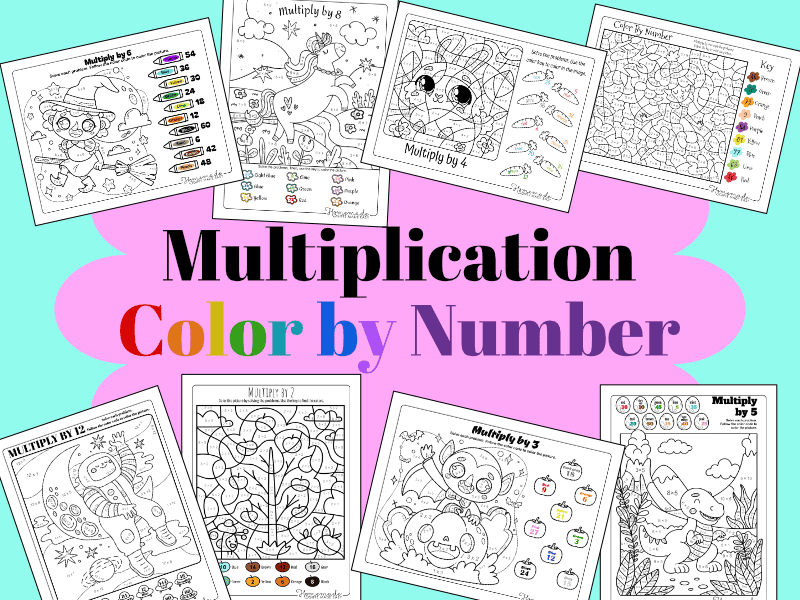Multiplication Color by Number
