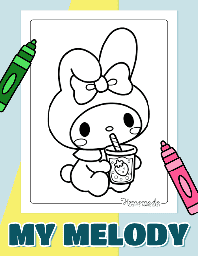 My Melody Coloring Pages