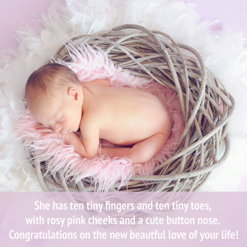 welcome new baby girl quotes