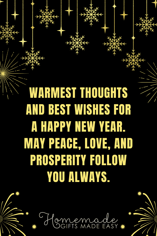 new year wishes warmest thoughts