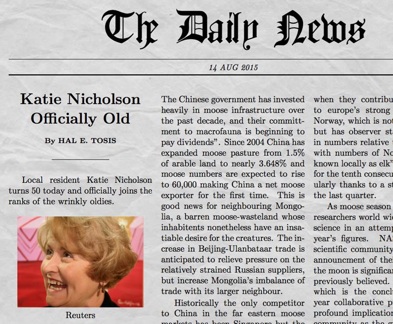 Funny Newspaper Generator with Your Own Picture