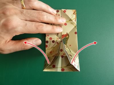 origami christmas ornaments step 6