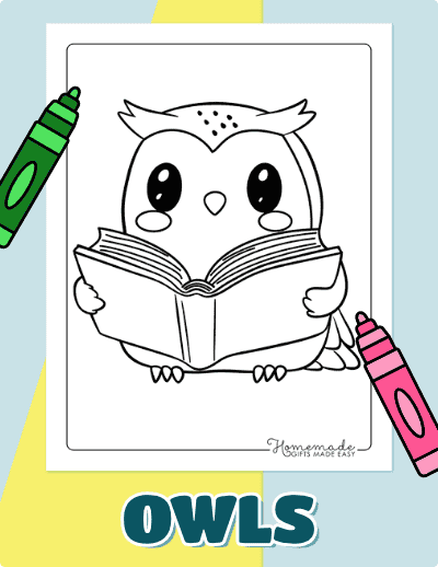 Owl Coloring Pages